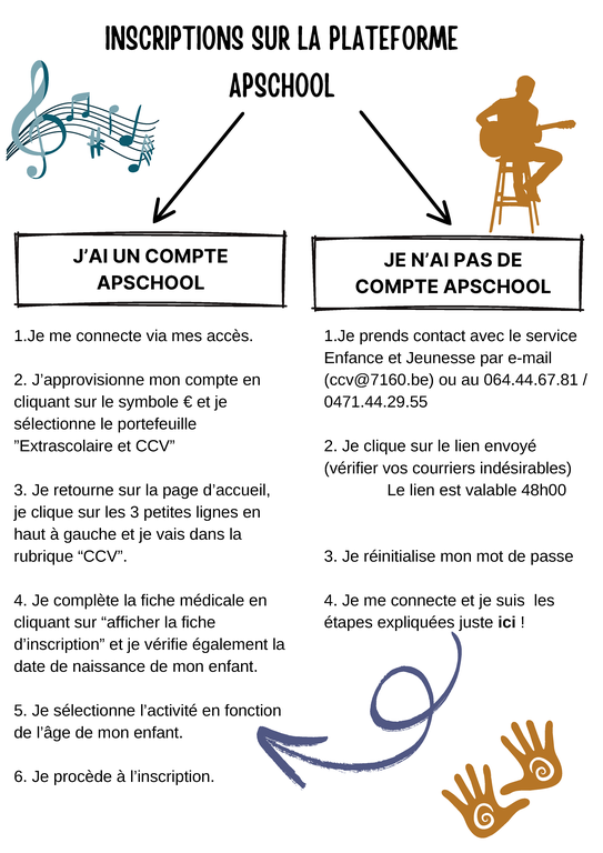 Inscriptions CCV Printemps 2026 - 2