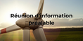 Avis - Réunion d'information préalable - étude d'incidences